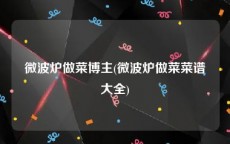 微波炉做菜博主(微波炉做菜菜谱大全)
