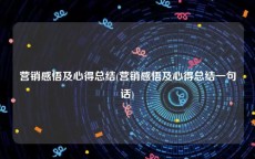 营销感悟及心得总结(营销感悟及心得总结一句话)