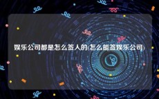 娱乐公司都是怎么签人的(怎么能签娱乐公司)