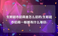 生鲜超市招商是怎么招的(生鲜超市招商一般都有什么项目)