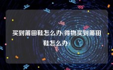 买到莆田鞋怎么办(得物买到莆田鞋怎么办)