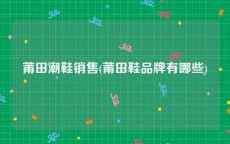 莆田潮鞋销售(莆田鞋品牌有哪些)