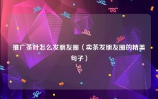 推广茶叶怎么发朋友圈〈卖茶发朋友圈的精美句子〉