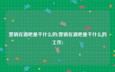 营销在酒吧是干什么的(营销在酒吧是干什么的工作)