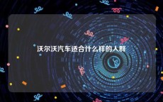 沃尔沃汽车适合什么样的人群