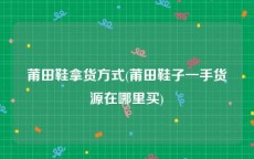 莆田鞋拿货方式(莆田鞋子一手货源在哪里买)
