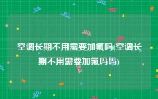 空调长期不用需要加氟吗(空调长期不用需要加氟吗吗)