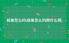 桂鱼怎么钓(桂鱼怎么钓用什么饵)