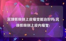 宫颈低级别上皮瘤变能治好吗(宫颈低级别上皮内瘤变)