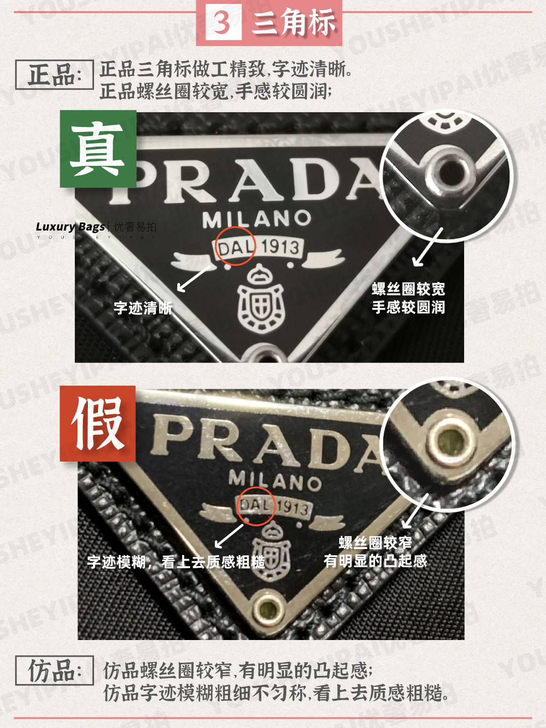 奢侈品鉴定|虞书欣杨幂的同款Prada Hobo包包真假对比