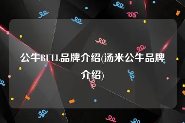 公牛BULL品牌介绍(汤米公牛品牌介绍)