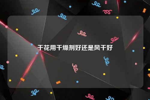 干花用干燥剂好还是风干好