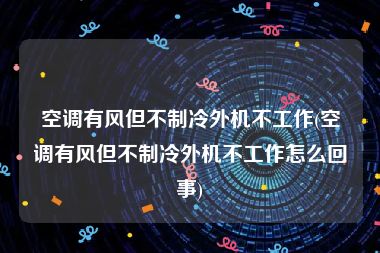 空调有风但不制冷外机不工作(空调有风但不制冷外机不工作怎么回事)