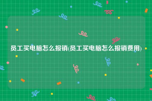 员工买电脑怎么报销(员工买电脑怎么报销费用)