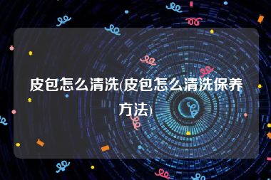 皮包怎么清洗(皮包怎么清洗保养方法)