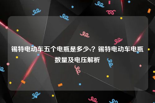 锡特电动车五个电瓶是多少v？锡特电动车电瓶数量及电压解析