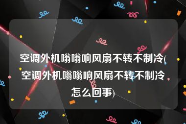 空调外机嗡嗡响风扇不转不制冷(空调外机嗡嗡响风扇不转不制冷怎么回事)