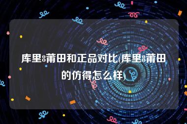 库里8莆田和正品对比(库里8莆田的仿得怎么样)