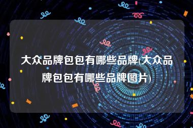 大众品牌包包有哪些品牌(大众品牌包包有哪些品牌图片)