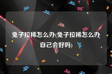 兔子拉稀怎么办(兔子拉稀怎么办自己会好吗)
