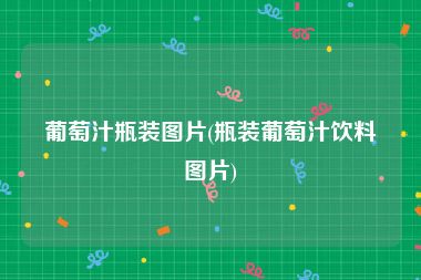葡萄汁瓶装图片(瓶装葡萄汁饮料图片)