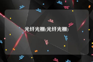 光纤光栅(光纤光栅)