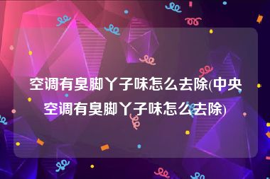 空调有臭脚丫子味怎么去除(中央空调有臭脚丫子味怎么去除)