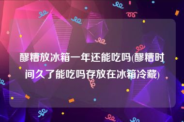 醪糟放冰箱一年还能吃吗(醪糟时间久了能吃吗存放在冰箱冷藏)