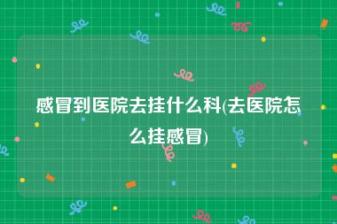 感冒到医院去挂什么科(去医院怎么挂感冒)