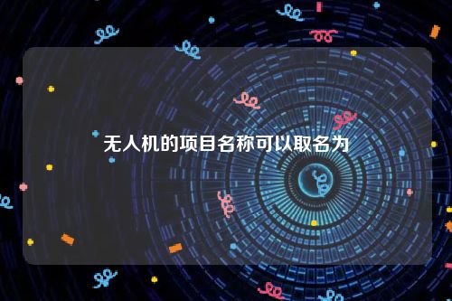 无人机的项目名称可以取名为