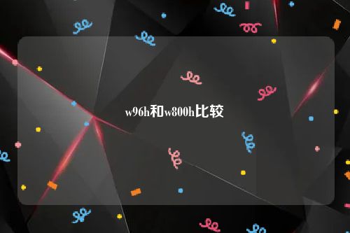 w96h和w800h比较